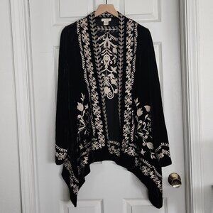 Black Sundance Velvety Whimsigoth Cardigan